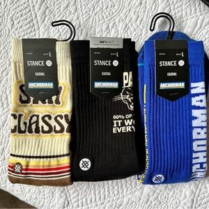 Brand New Anchorman Stance Socks. Smoke free home.